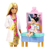 Barbie Doll Pediatrician Playset Doctor Toddler Patient - Colorland Toys